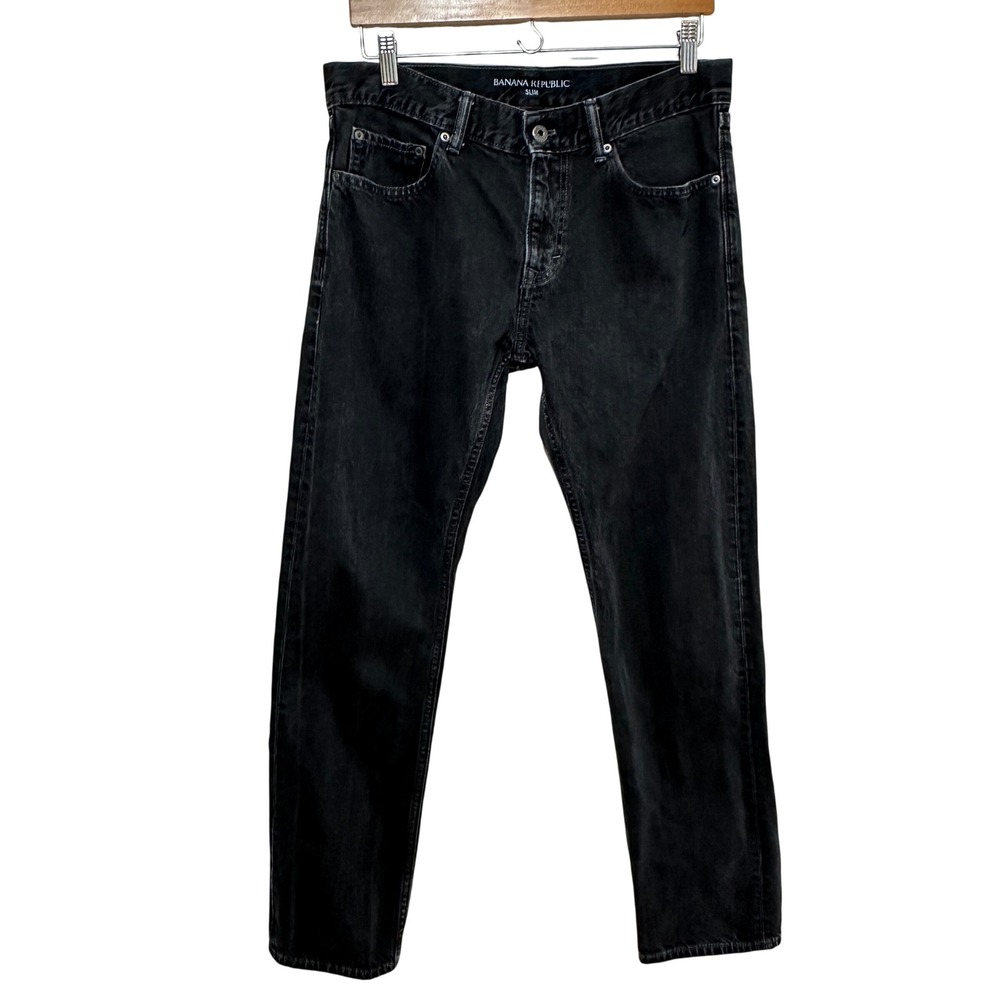 Banana Republic Men's Slim Jeans in Black